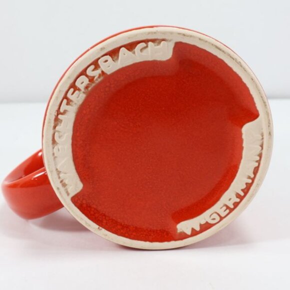 Waechtersbach Christmas Coffee Mug Tea Cup Wreath Red Germany - Picture 6 of 6